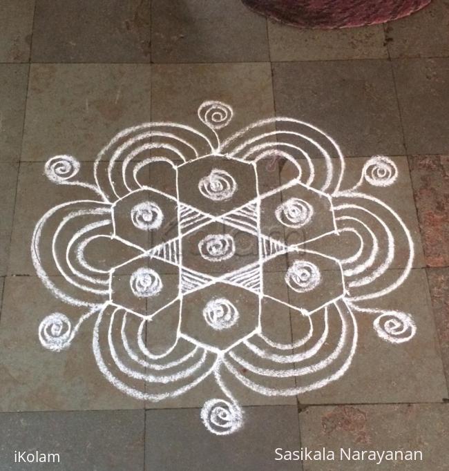 Rangoli: White n white Rangoli: White n white