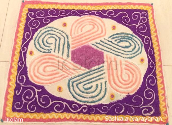 Rangoli: Padi kolam- rangoli