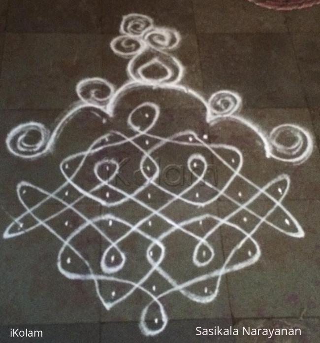 Rangoli: White & white wednesday Rangoli: White & white wednesday