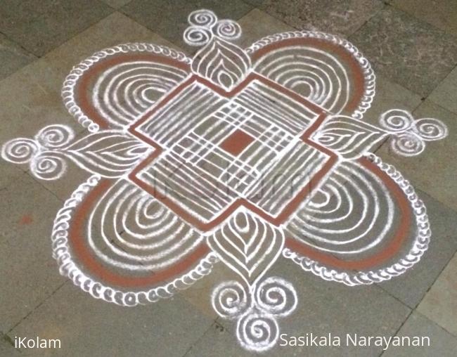 Rangoli: Special kolam on full moon day Rangoli: Special kolam on full moon day