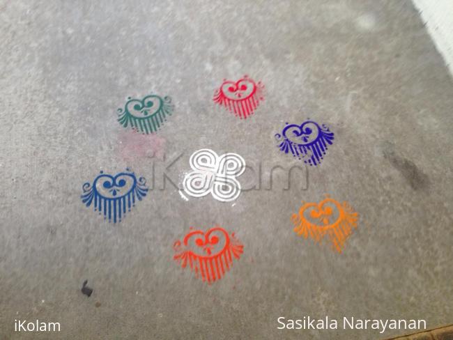Rangoli: Simple kolam