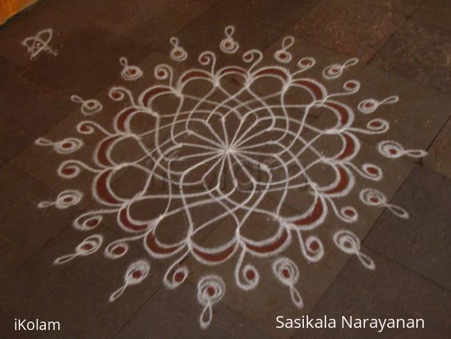 Rangoli: simple kolam 
