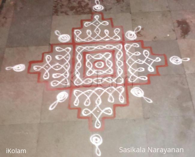 Rangoli: simple kolam