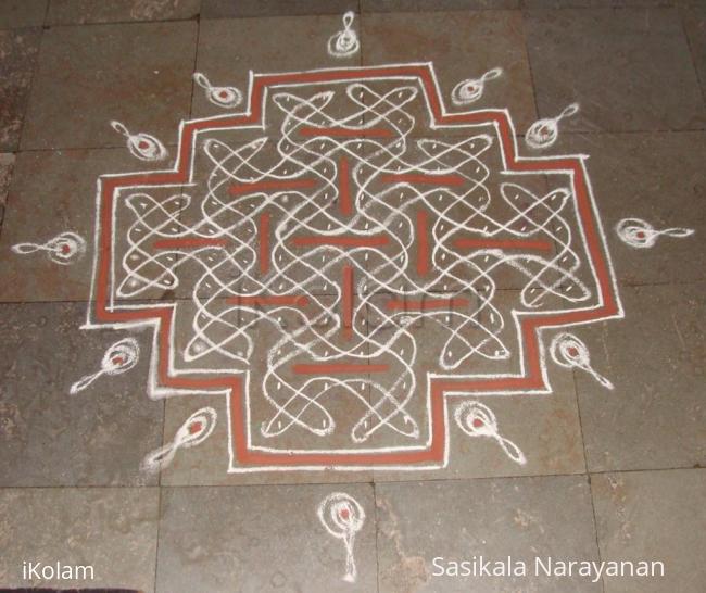 Rangoli: chikku kolam Rangoli: chikku kolam