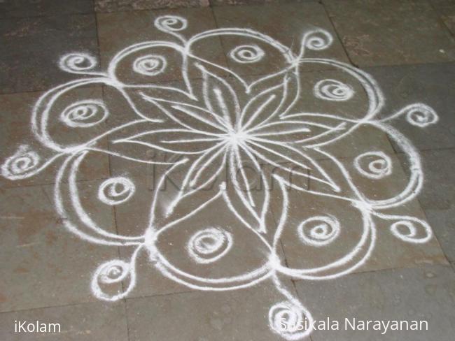 Rangoli: Simple daily kolam Rangoli: Simple daily kolam