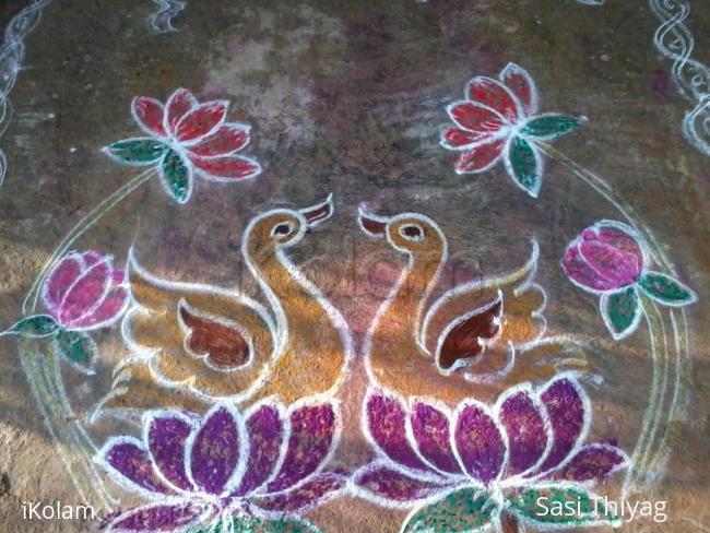 Rangoli: Ducks Rangoli: Ducks