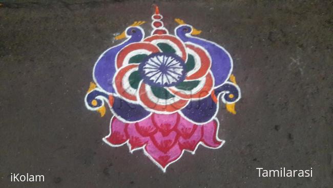 Rangoli: Republic day kolam