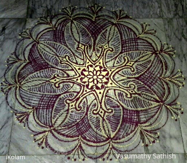 Rangoli: freehand rangoli with colours Rangoli: freehand rangoli with colours