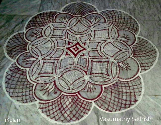 Rangoli: Padi kolam made for Thai Velli Rangoli: Padi kolam made for Thai Velli