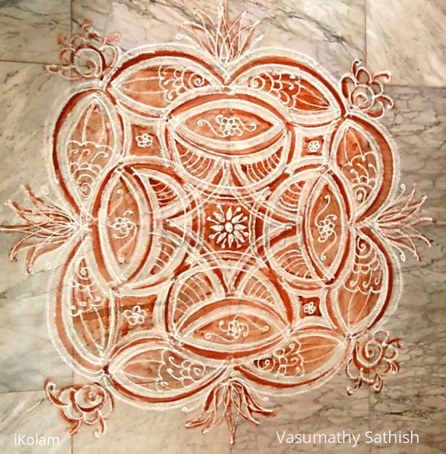 Rangoli: Double Stroke Padi Kolam for Sama Veda Upakarma 