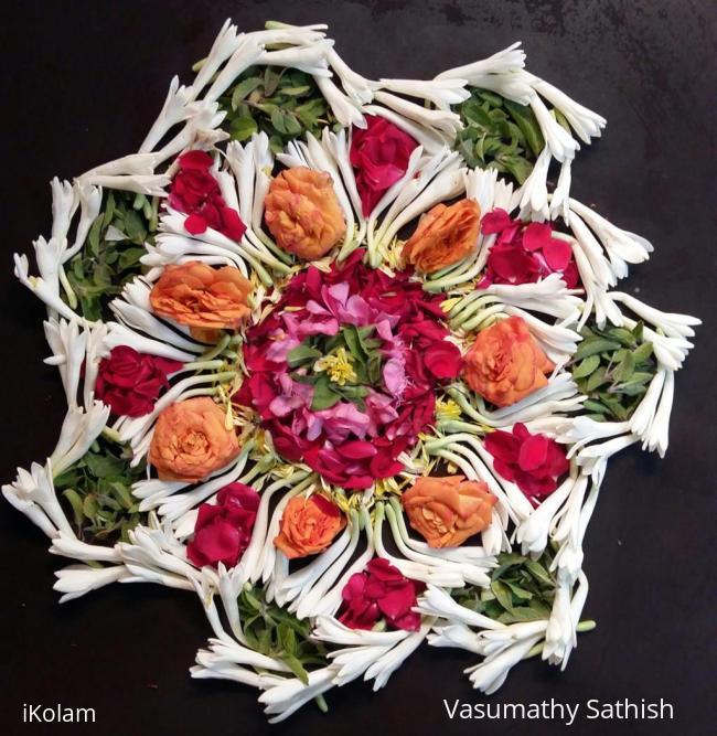 Rangoli: Poo Kolam 002.