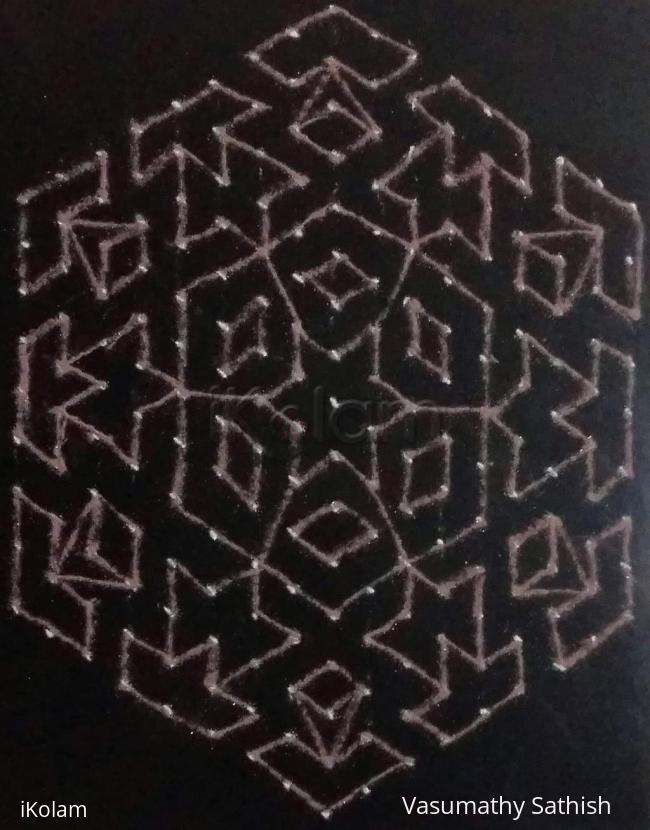Dotted Rangoli / Rangoli with Colours / festive rangoli
