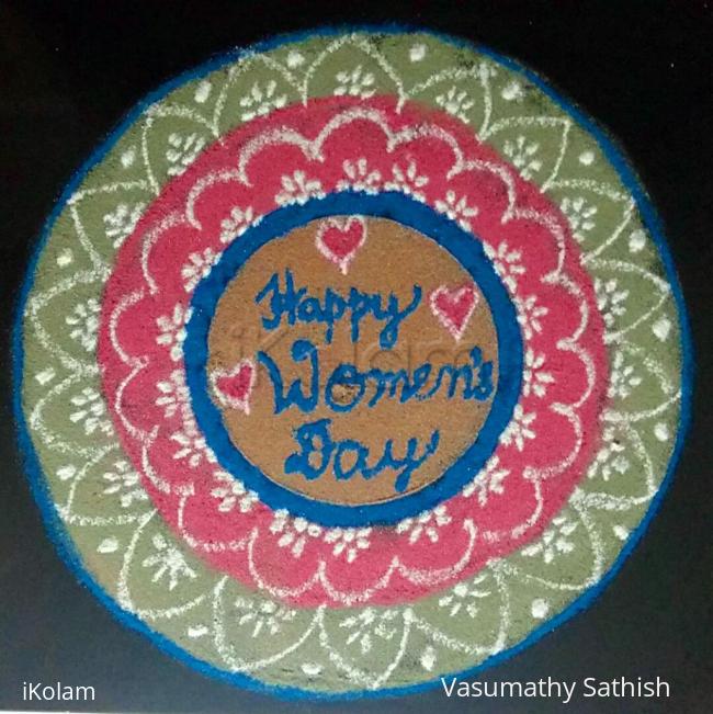 Rangoli: HAPPY WOMEN'S DAY TO ALL Rangoli: HAPPY WOMEN'S DAY TO ALL