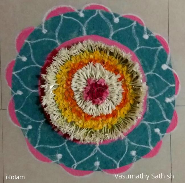 Rangoli: Poo Kolam 005