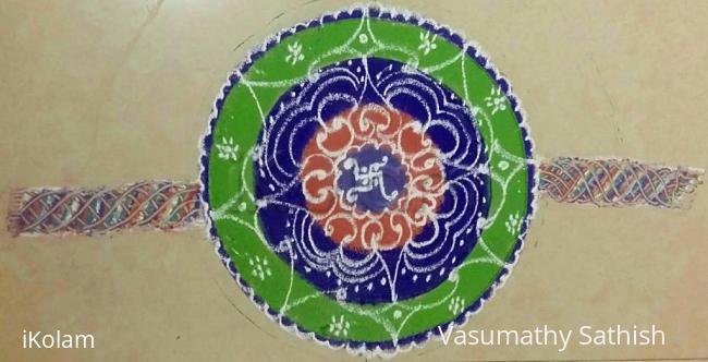 Rangoli: Rakshabandan Special Kolam Rangoli: Rakshabandan Special Kolam