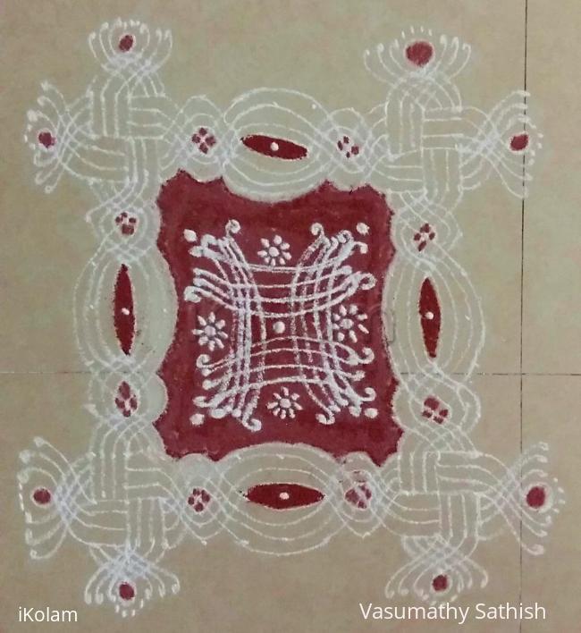 Rangoli: Aadi Amavasyai/ Aadi Perukku/ Aadi Sevvai paDi kolam Rangoli: Aadi Amavasyai/ Aadi Perukku/ Aadi Sevvai paDi kolam