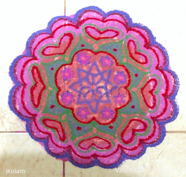 Rangoli: Margazhi  Kolam 05- Dec. 2016