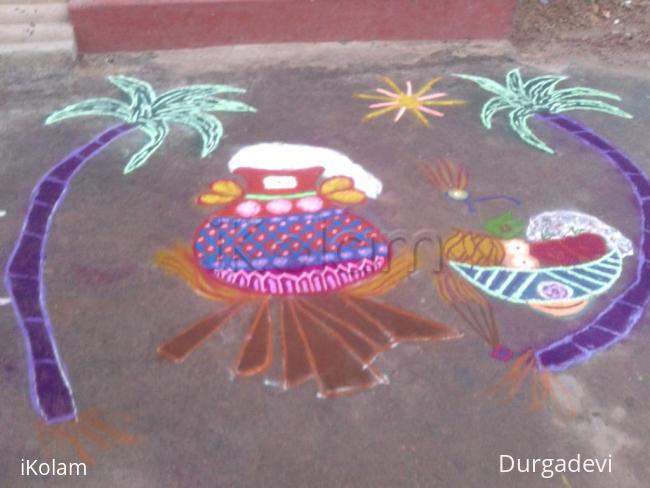 Rangoli: my pongal kolam
