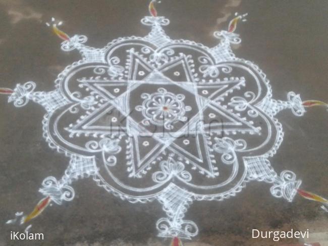 Rangoli: DD star kolam Rangoli: DD star kolam
