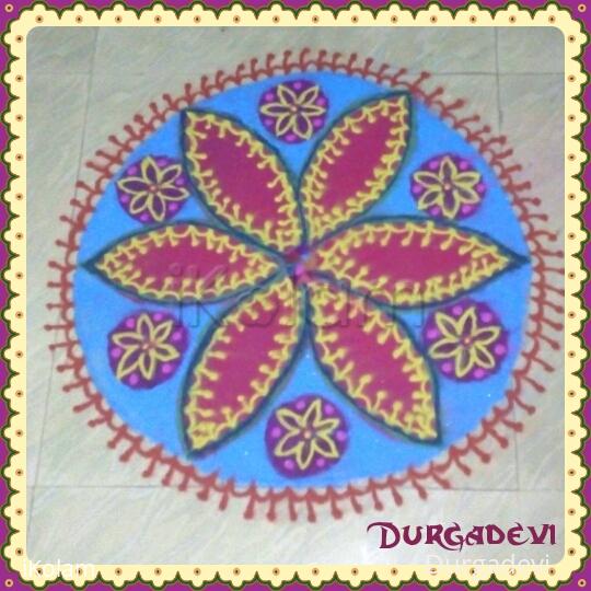 Rangoli: DD MANDELA'S DESIGN KOLAM FOR PANGUNI UTHIRAM AND HOLI