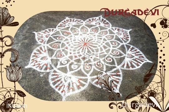 Rangoli: Double stroke Friday Kolam