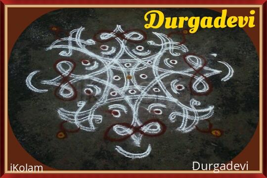 Rangoli: Double stroke Friday Kolam by DD Rangoli: Double stroke Friday Kolam by DD
