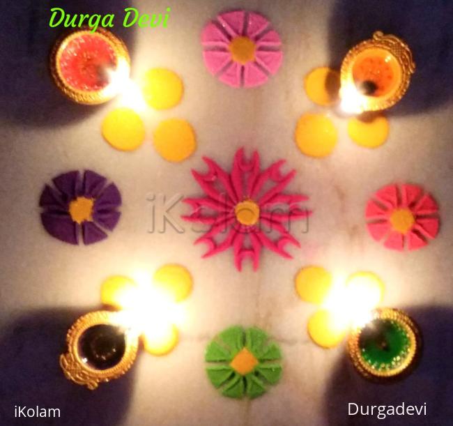 Rangoli: Karthigai Deepam special kolam 4