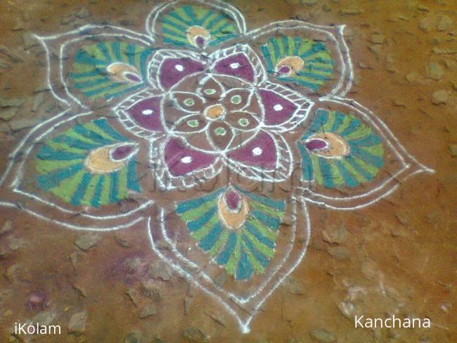 Rangoli: rangoli with light and dark shades Rangoli: rangoli with light and dark shades