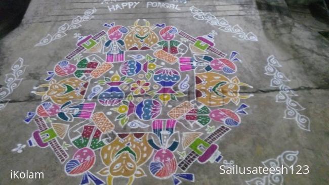 Rangoli: another pongal kolam