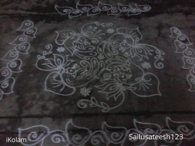Rangoli: my daily kolam,8-8dots Rangoli: my daily kolam,8-8dots