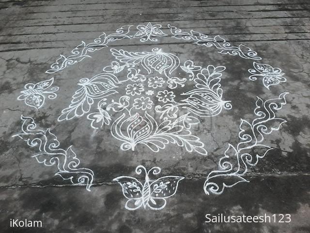 Rangoli: RARE FLOWERS IN WHITE..... Rangoli: RARE FLOWERS IN WHITE.....