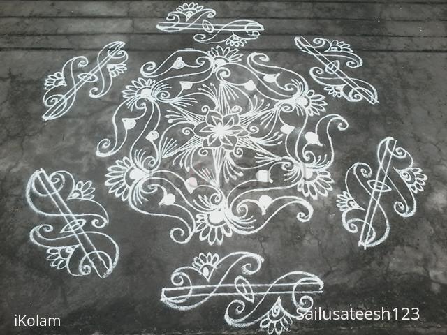 Rangoli: Simple daily rangoli
