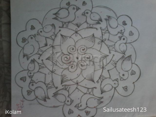 Rangoli: Birds kolam Rangoli: Birds kolam
