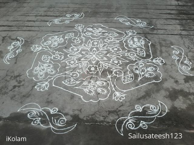 Rangoli: Peaco k kolam... Rangoli: Peaco k kolam...