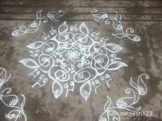 Rangoli: daily kolam.... Rangoli: daily kolam....
