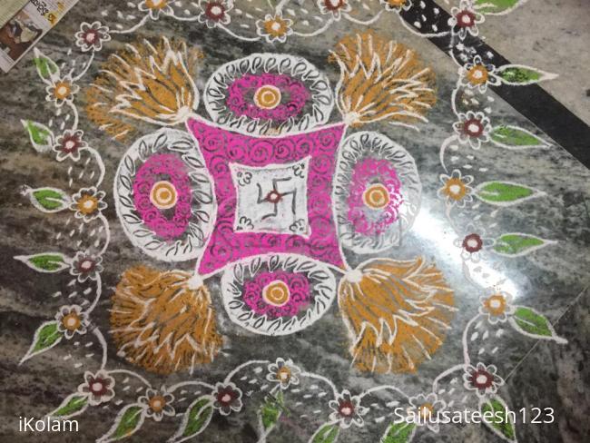 Rangoli: Free hand rangoli