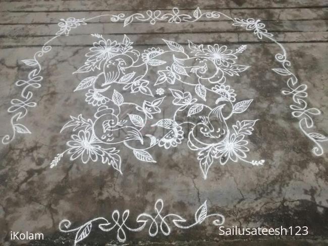 Rangoli: Navratri 7th day..