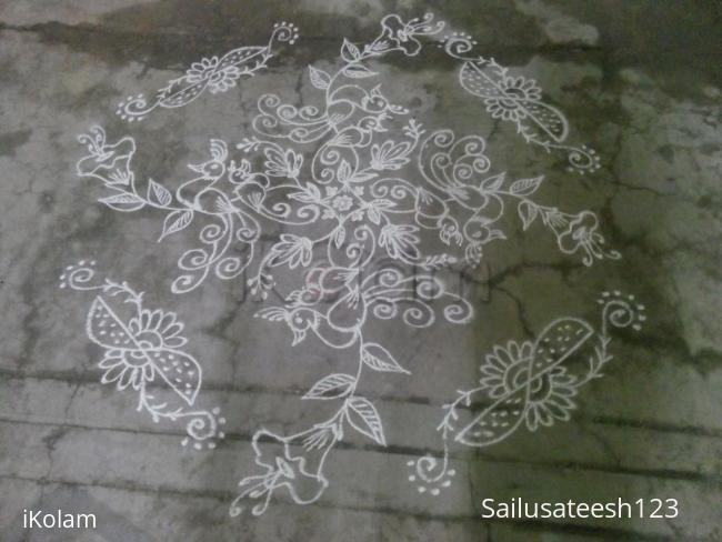 Rangoli: Dhanurmaasam day 3..... Rangoli: Dhanurmaasam day 3.....