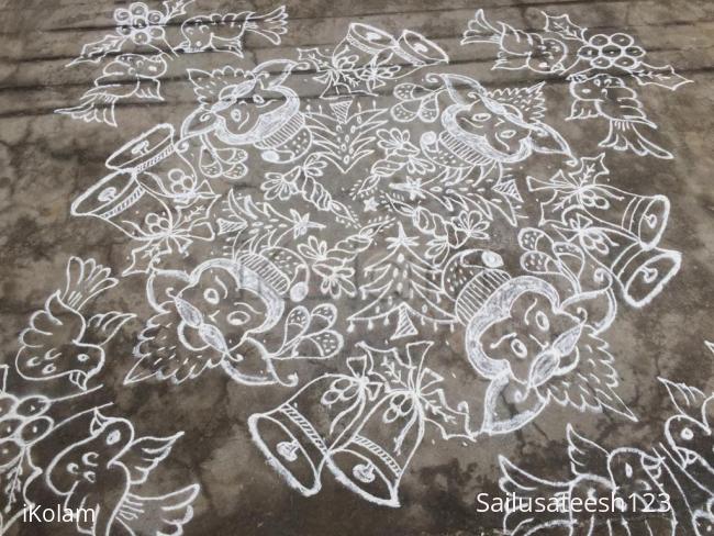Rangoli: Happy xmas.. Rangoli: Happy xmas..