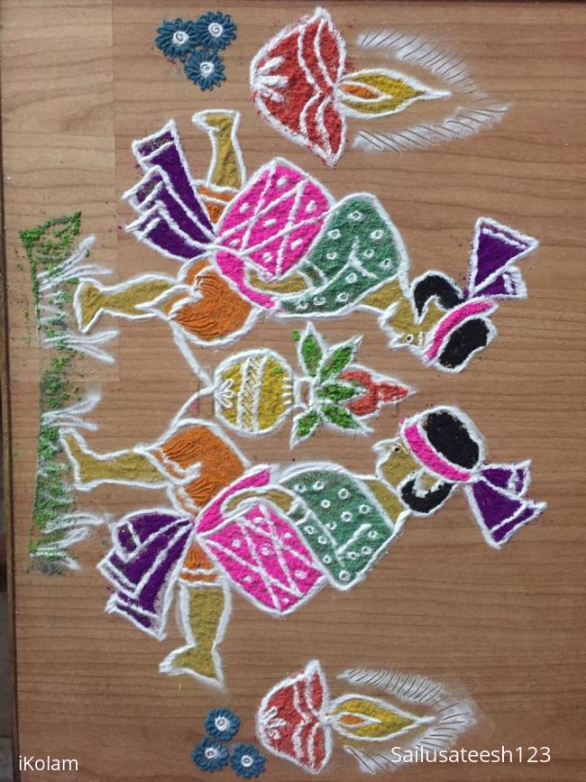 Rangoli: Navratri first day.....