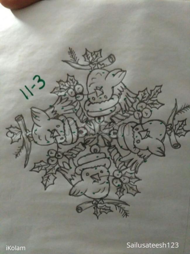 Rangoli: Christmas special rangoli