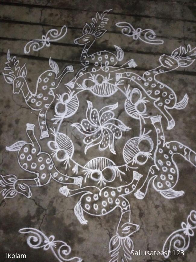 Rangoli: Dhanurmaasam day 8... Rangoli: Dhanurmaasam day 8...