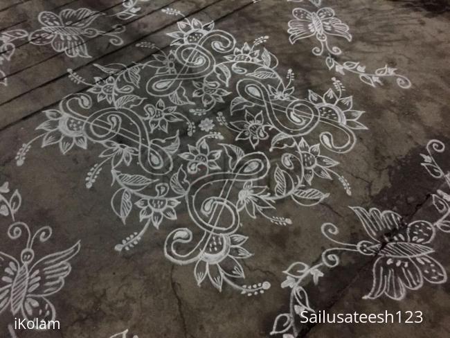 Rangoli: Dhanurmaasam day 9.. 11to11... Rangoli: Dhanurmaasam day 9.. 11to11...