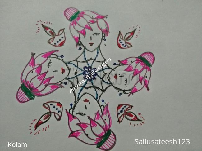Rangoli: Unique rangoli..