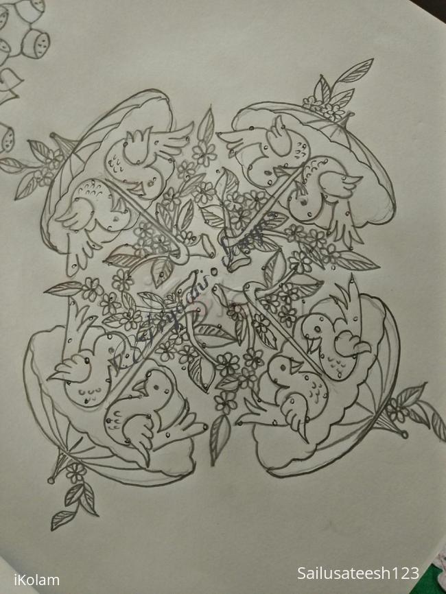 Rangoli: Birds..... 