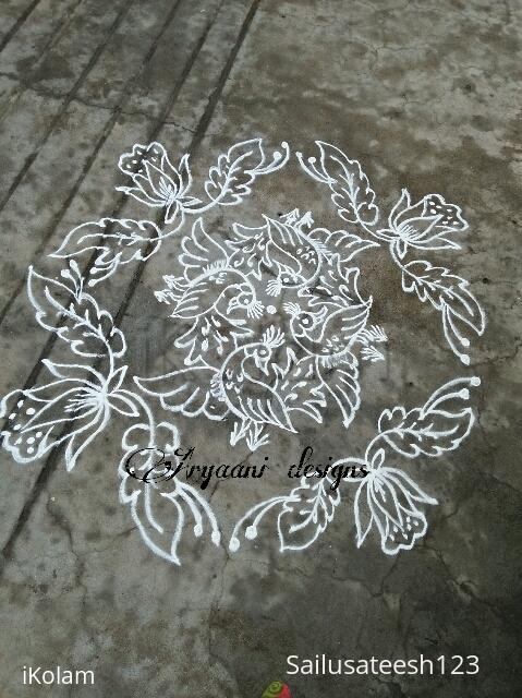 Rangoli: Simple rangoli... Rangoli: Simple rangoli...