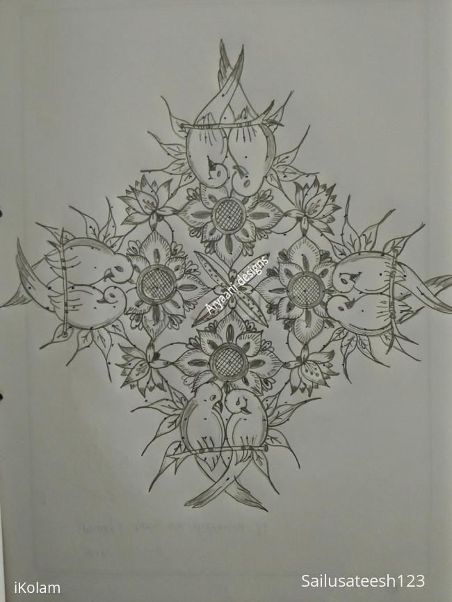 Rangoli: Lovely birds..