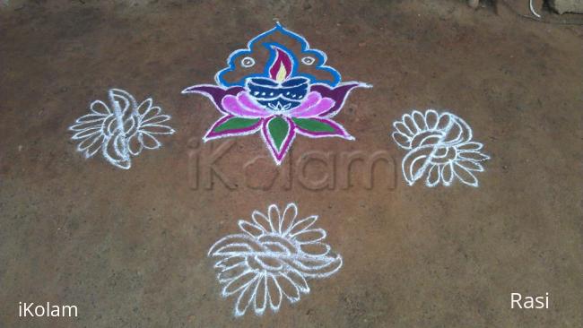 Rangoli: Simple LotusRangoli