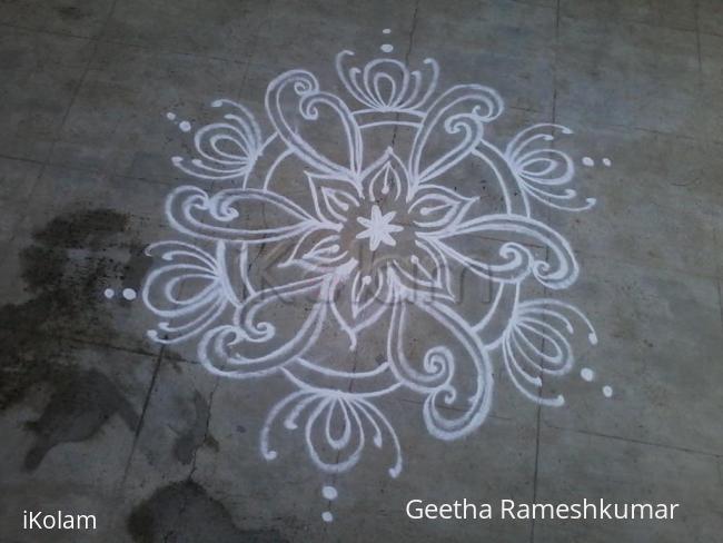 Rangoli: White beauty