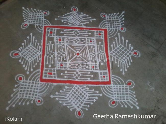 Rangoli: Wonderful wednesday kolam! Rangoli: Wonderful wednesday kolam!